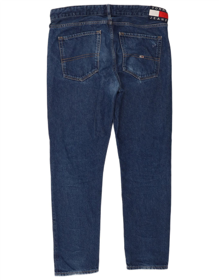 Jeans slim da uomo Tommy Hilfiger W32 L30 cotone blu