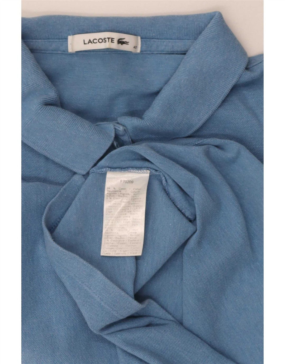 Polo da donna a maniche corte vestibilità regolare Lacoste taglia 40 blu medio