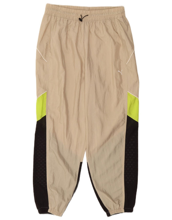 Pantaloni da tuta da donna Puma Joggers UK 14 Large Beige Colourblock