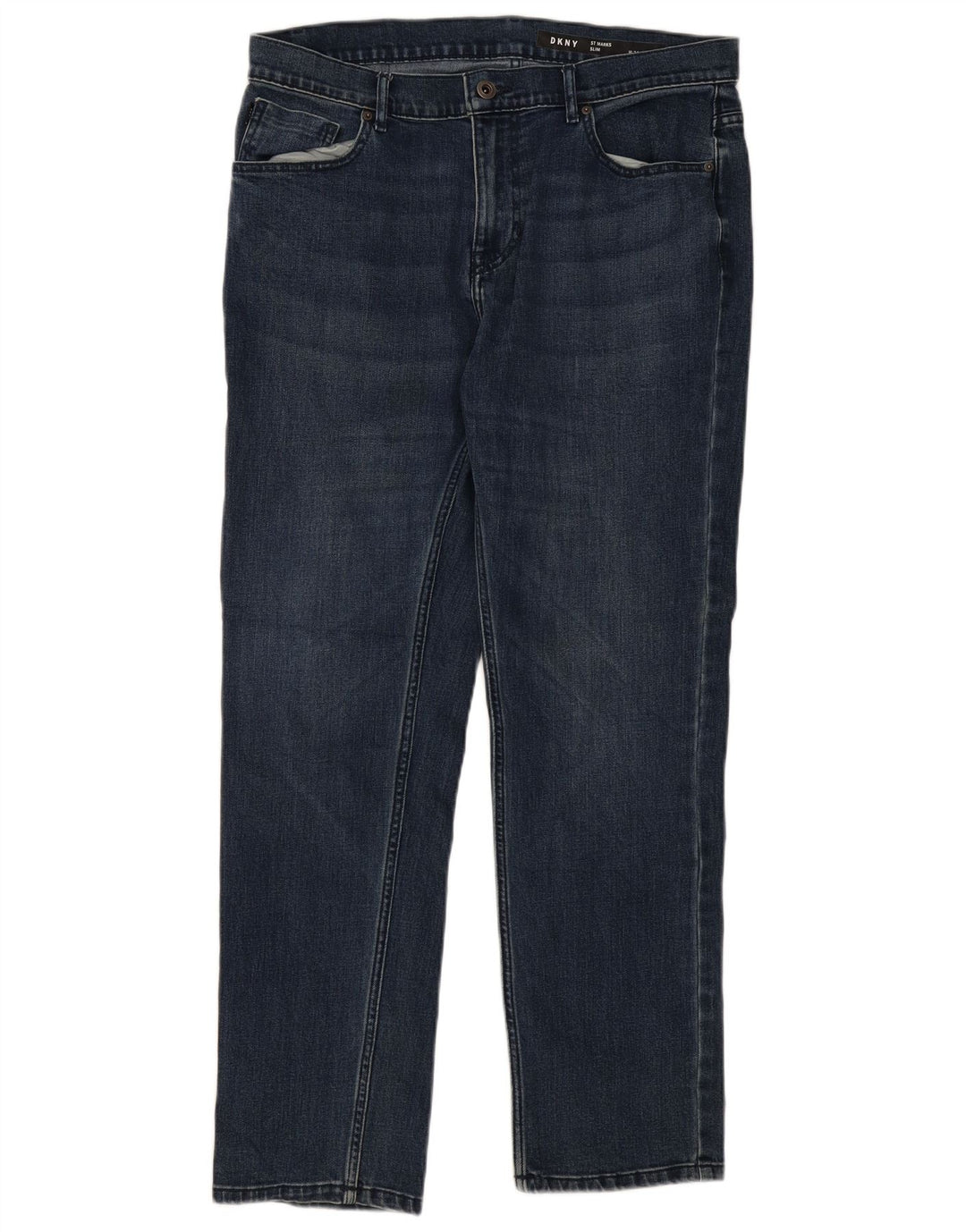 Jeans slim da uomo Dkny W34 L30 cotone blu