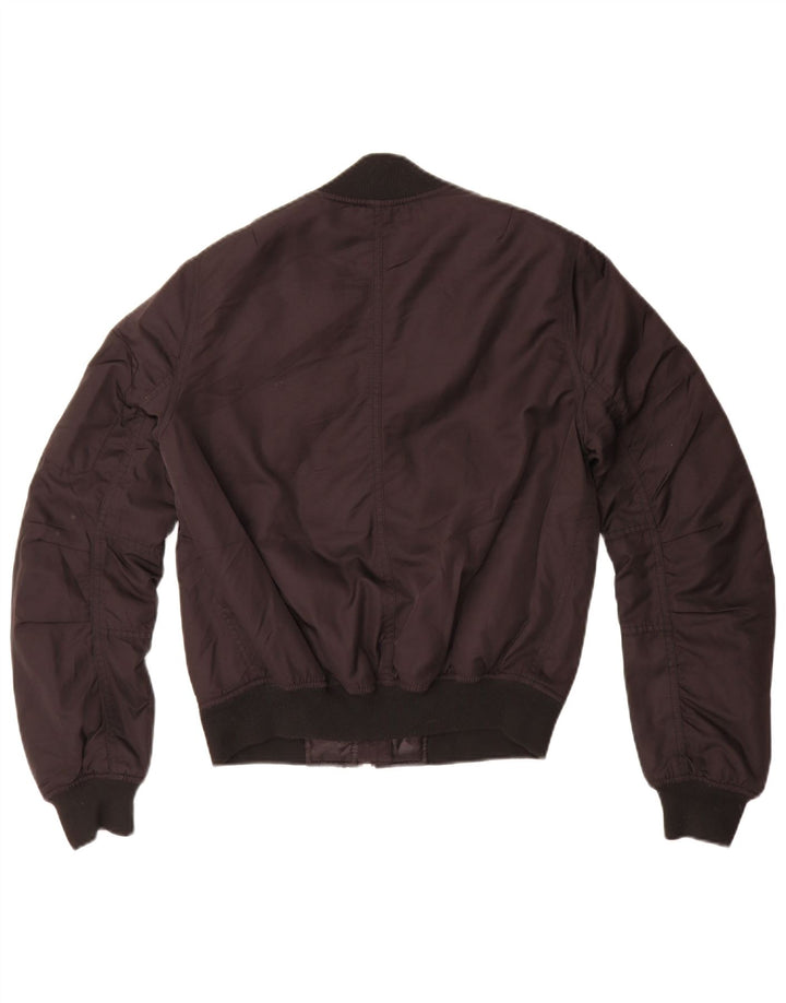 Topshop Bomber oversize da donna UK 10 piccolo poliestere nero