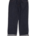 Jeans dritti da donna MOSCHINO W30 L28 cotone blu navy