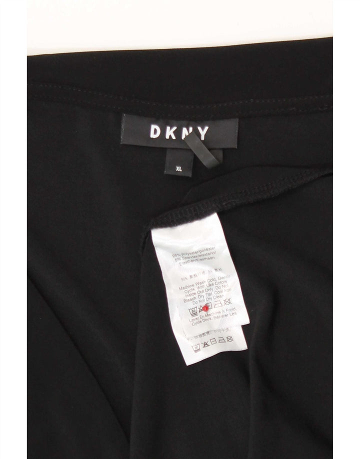 Top camicetta da donna Dkny UK 18 XL poliestere nero