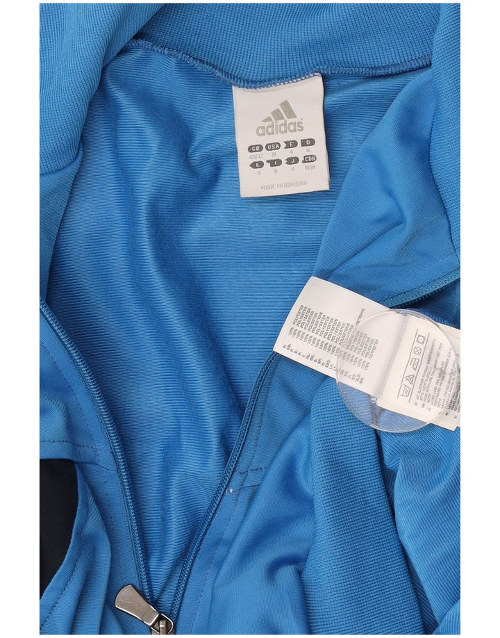 Giacca da tuta da uomo Adidas UK 40/42 Poliestere color block blu medio