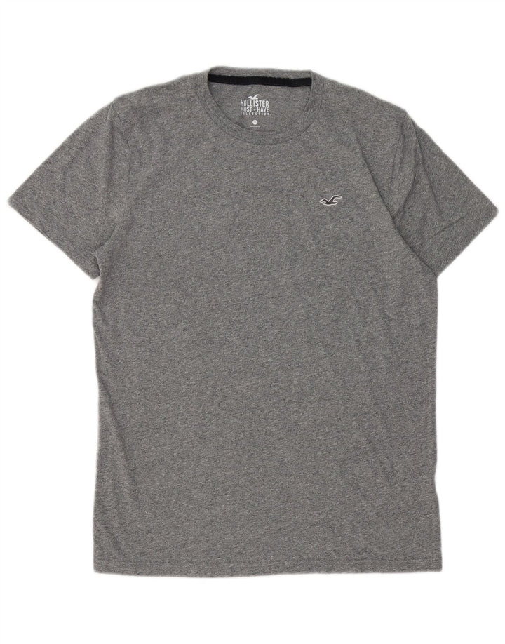 T-shirt Hollister da uomo piccola piccola grigia chiazzata