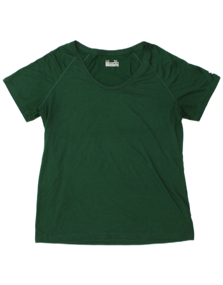 T-shirt Heat Gear da donna UNDER ARMOUR UK 18 XL poliestere verde