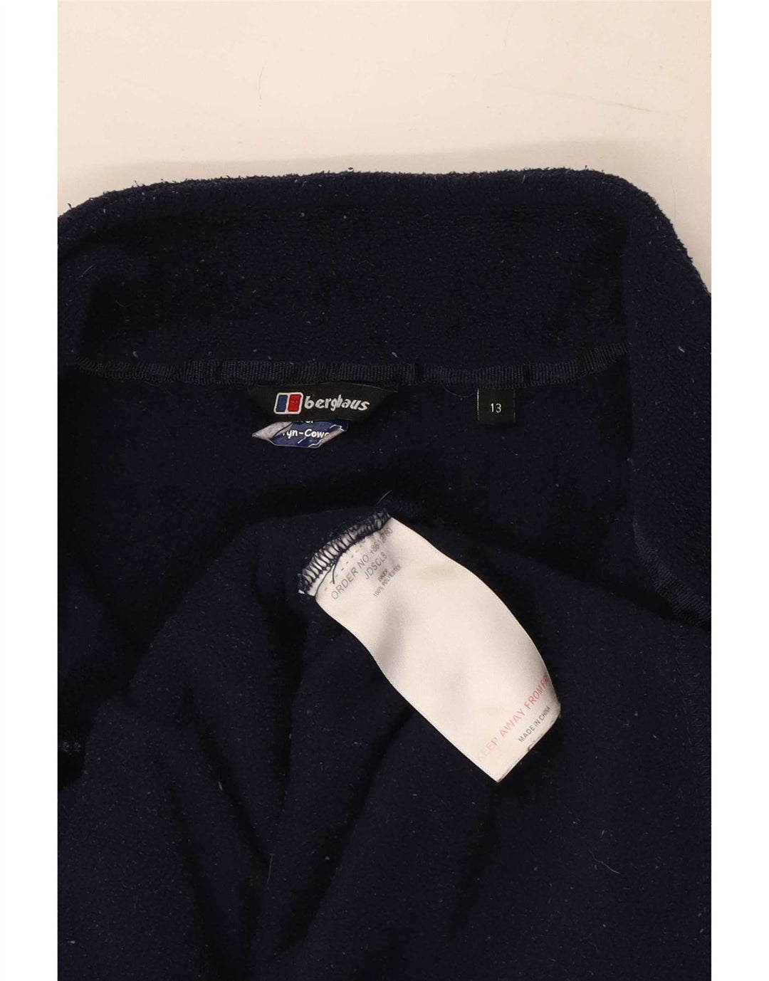 Giacca in pile foderata per ragazzi Berghaus 12-13 anni in poliestere blu navy