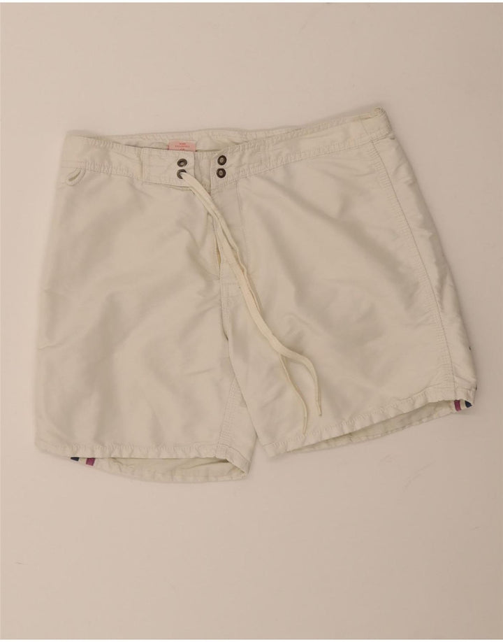Pantaloncini da bagno da uomo Sundek color block bianco medio
