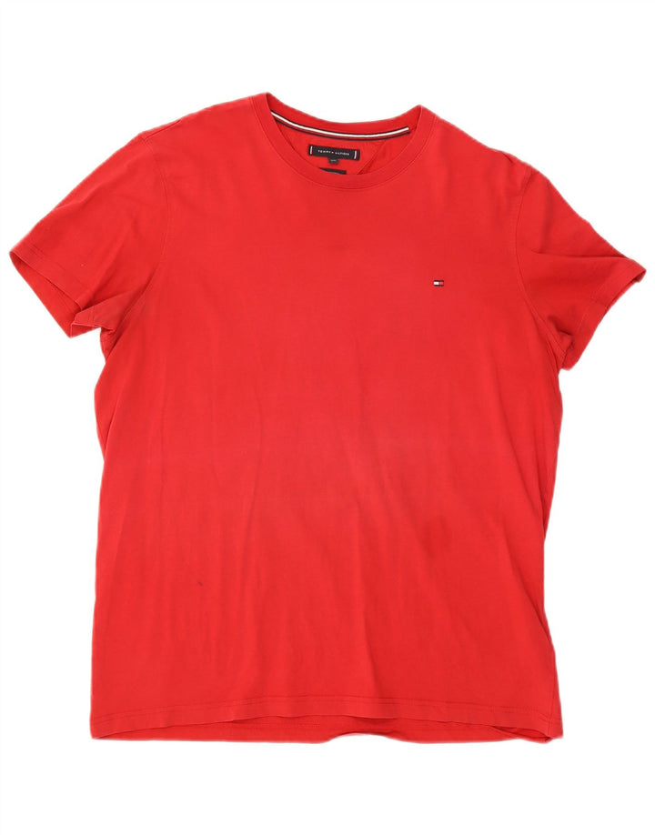 T-shirt da donna Tommy Hilfiger Top 2XL rosso cotone