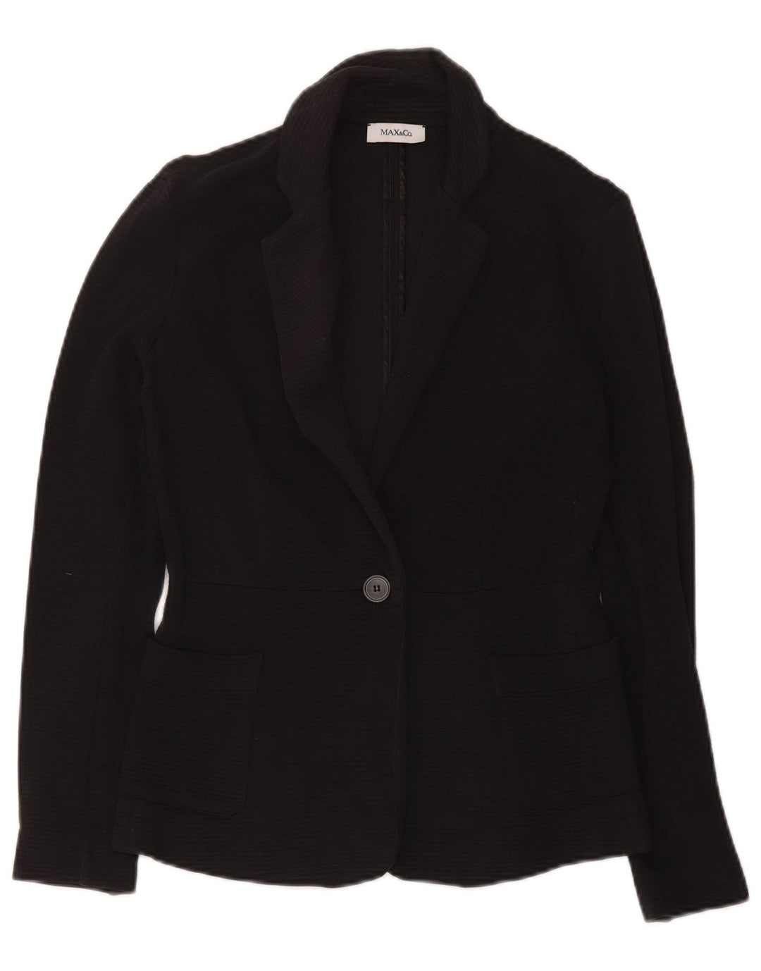 Giacca blazer da donna a 1 bottone Max & Co. UK 12 media nera