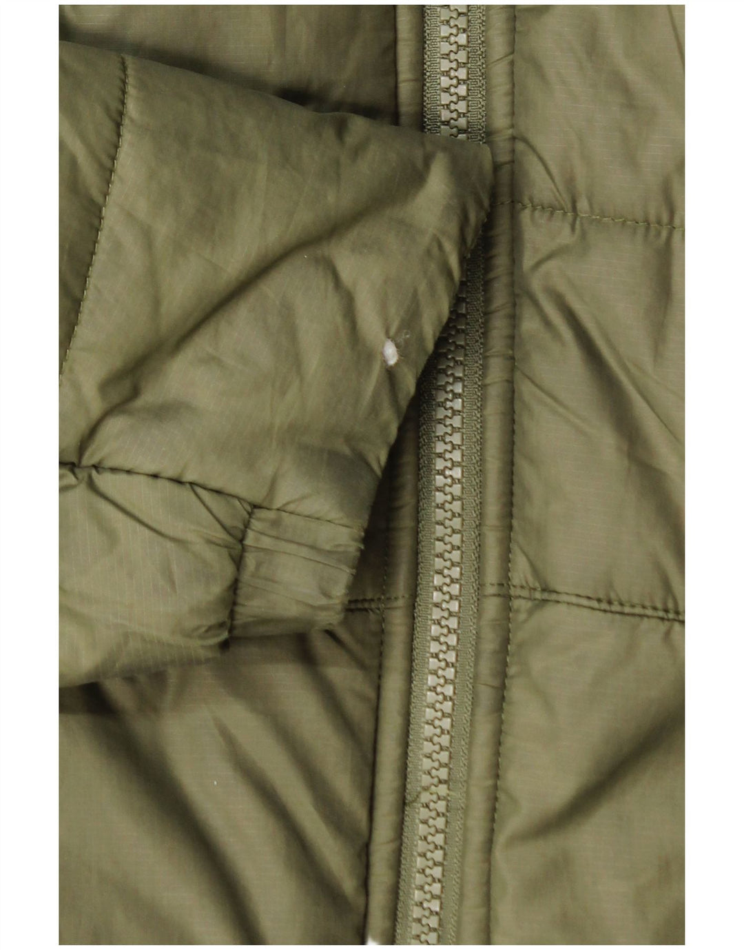 Giacca imbottita con cappuccio Nike da uomo UK 38 medio poliestere kaki