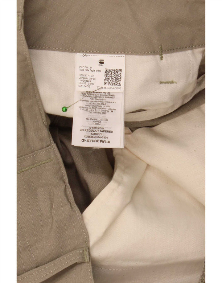 Pantaloni cargo affusolati regolari da uomo G-Star W34 L32 Beige