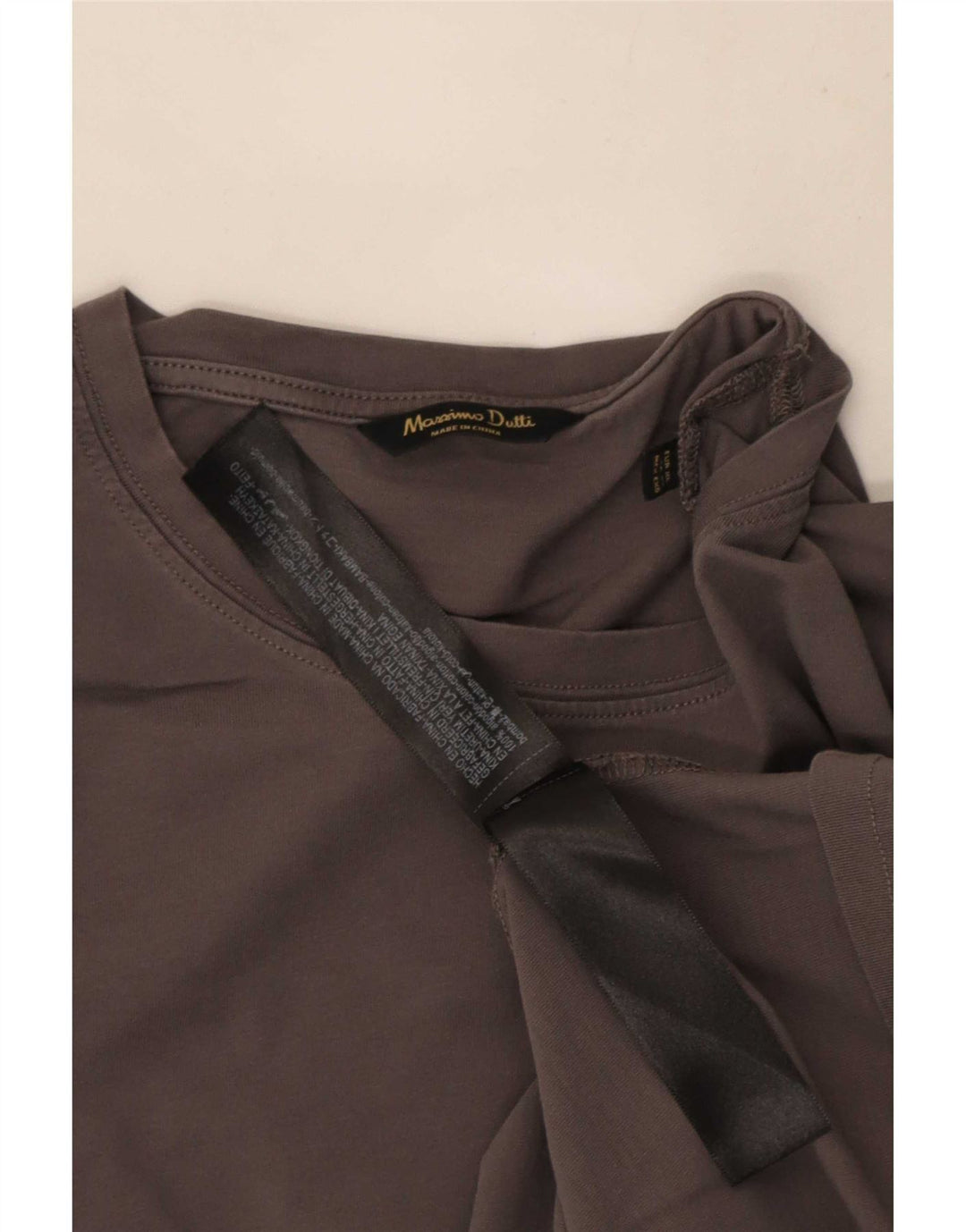 Massimo Dutti Maglia da uomo a maniche lunghe XL in cotone grigio