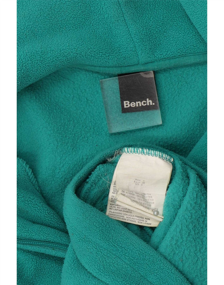 Giacca in pile grafica da donna Bench UK 10 Small Verde Poliestere