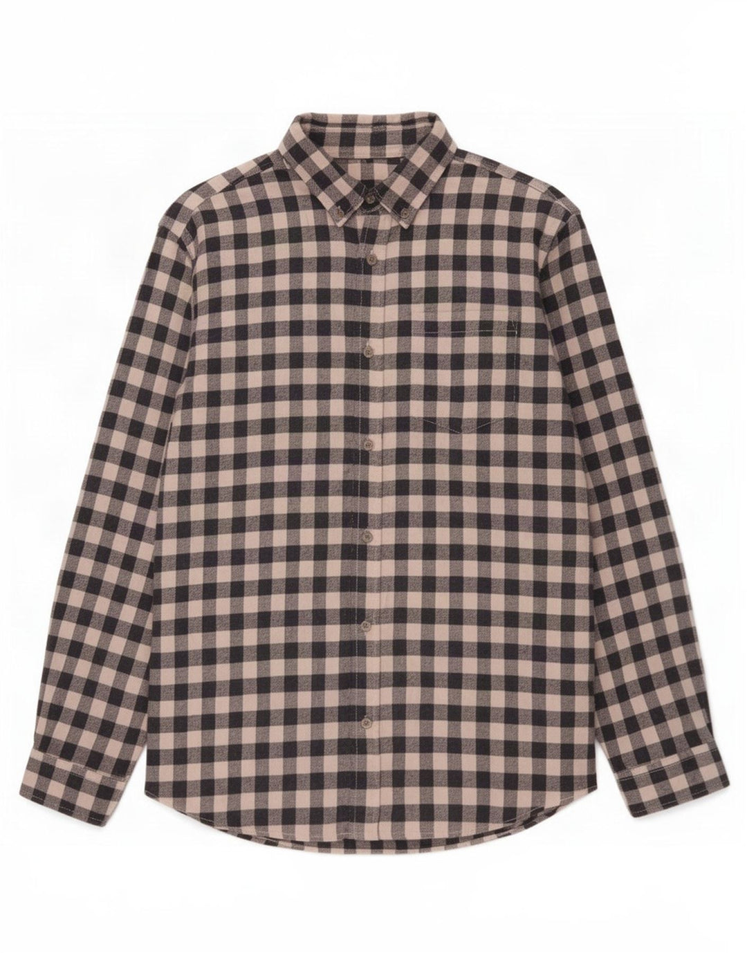 Jack & Jones Camicia da uomo in flanella di cotone a quadretti blu navy medio