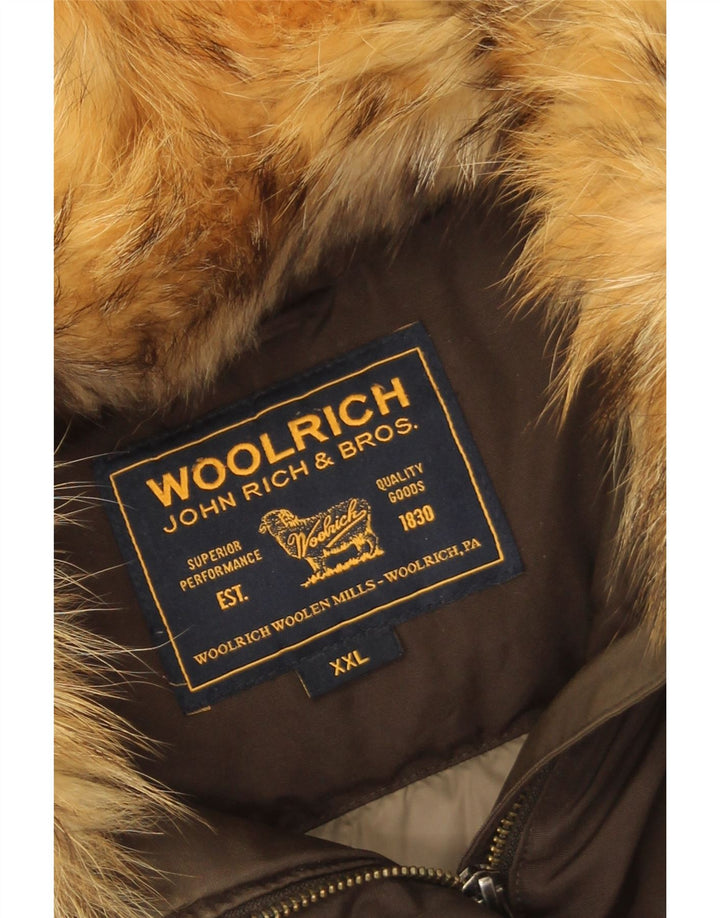 Cappotto imbottito da donna Woolrich UK 20 2XL Cotone kaki