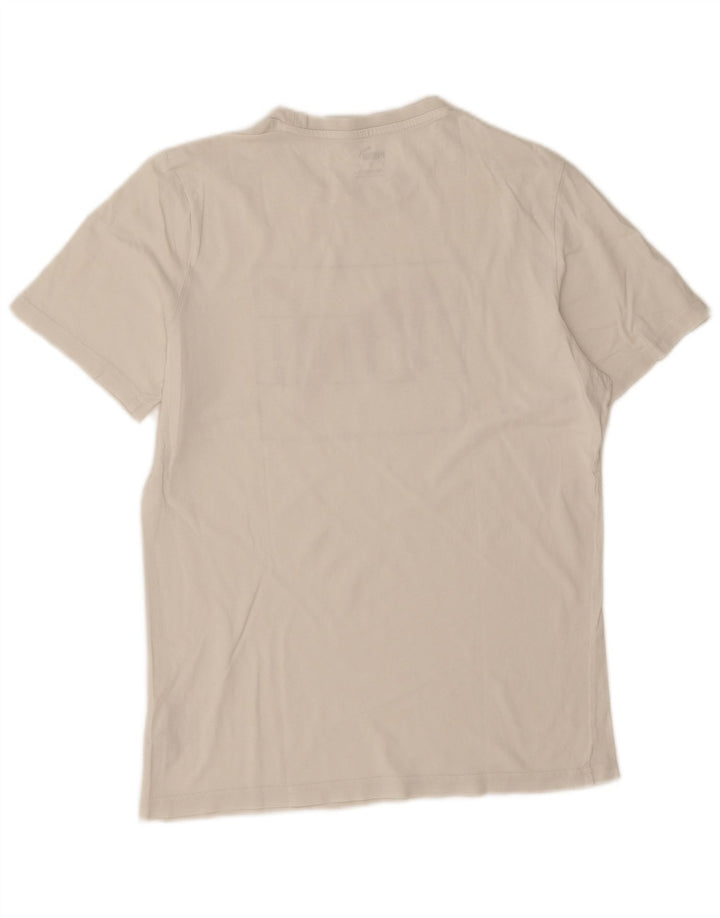 T-shirt grafica da uomo Puma Top Small in cotone bianco