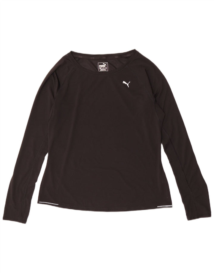 Maglia a maniche lunghe da donna Puma UK 16 Large Nero Poliestere