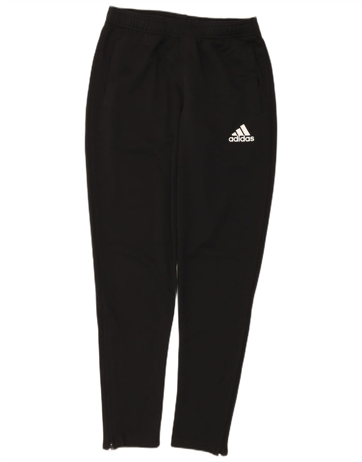Pantaloni da tuta ADIDAS Climalite da uomo piccoli in poliestere nero