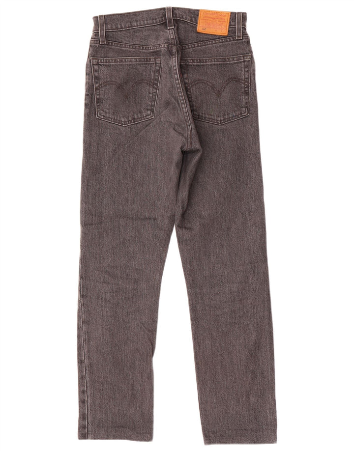 Jeans dritti Levi's 501 da donna W24 L28 cotone grigio