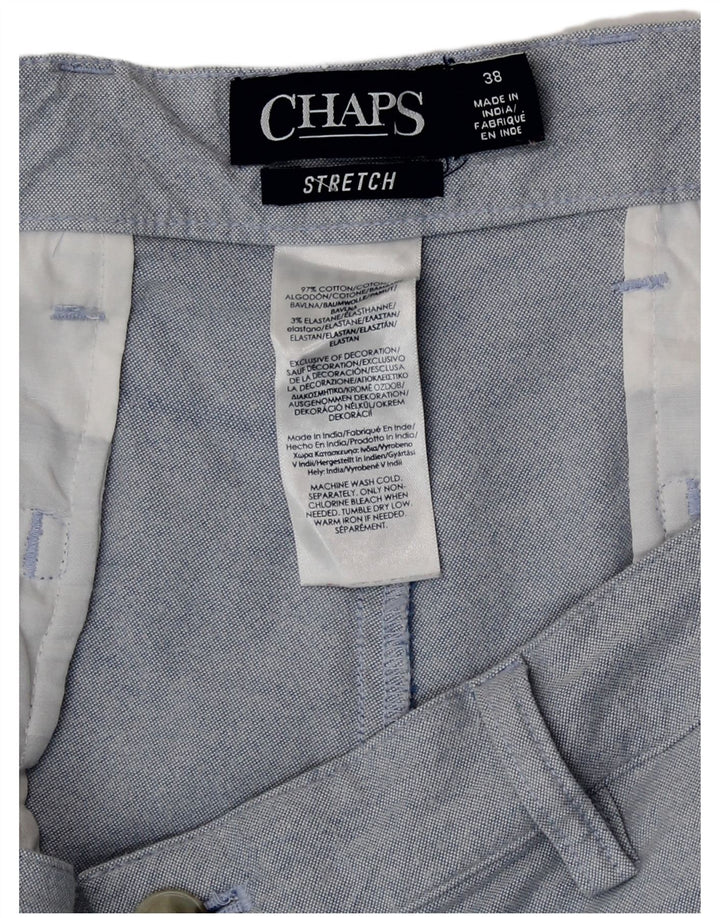 Pantaloncini chino da uomo Chaps W38 XL in cotone blu