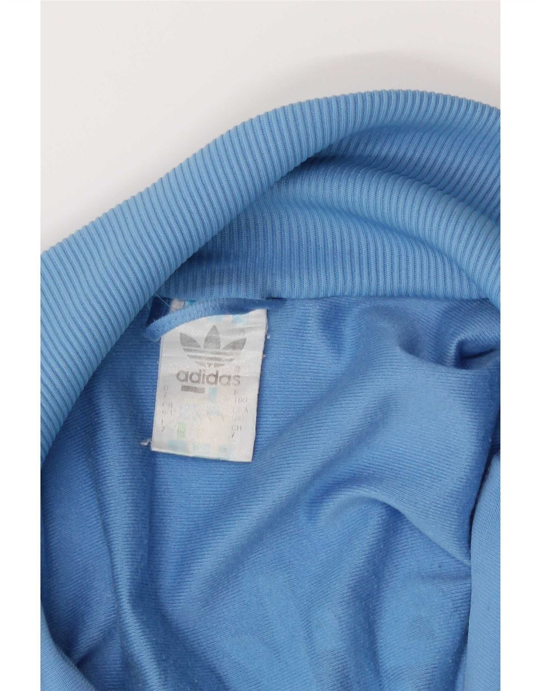 Giacca da ginnastica grafica da uomo Adidas Top Giacca in poliestere color block blu medio