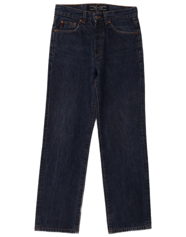 Jeans dritti da uomo GUESS W29 L30 in cotone blu navy
