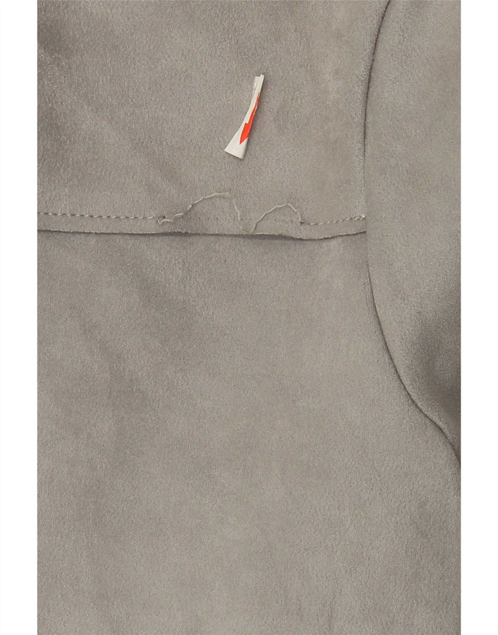 Top in camicetta da donna Zara UK 10 Small grigio color block