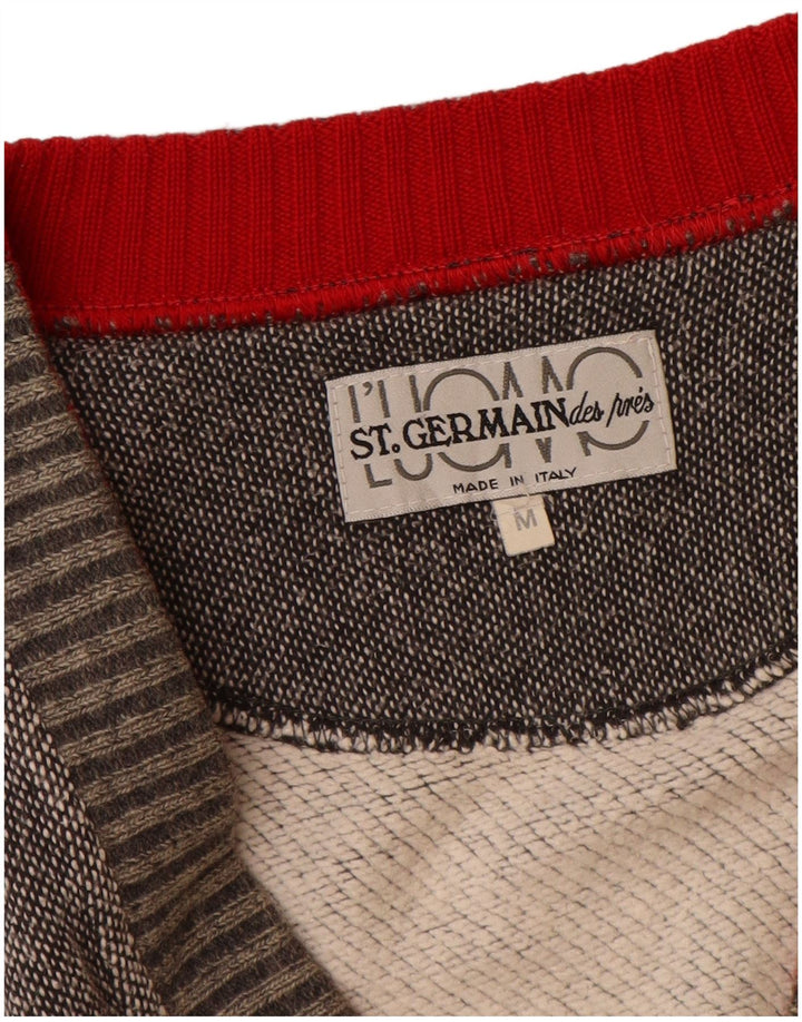 ST. Maglione cardigan senza maniche da uomo GERMAIN grigio medio