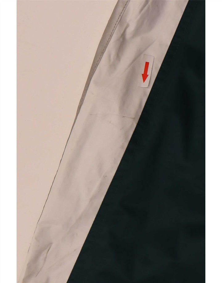 Giacca antipioggia da uomo con cappuccio Shamp EU 56 XL Verde Colourblock in poliammide