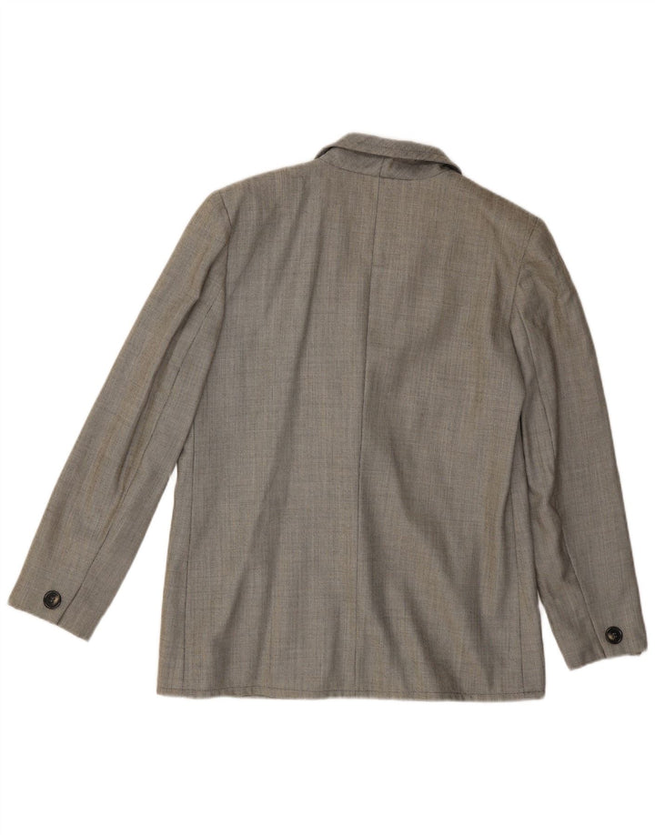 Giacca Blazer a 2 Bottoni da Donna Luisa Spagnoli IT 44 Lana Grigio Medio