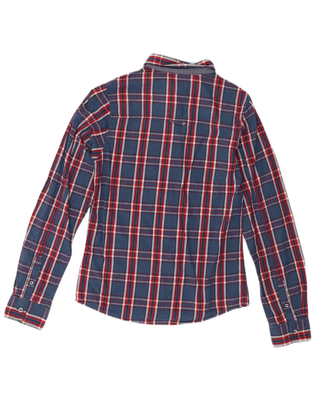 Camicia Timberland da ragazzo 13-14 anni piccola in cotone a quadri blu navy