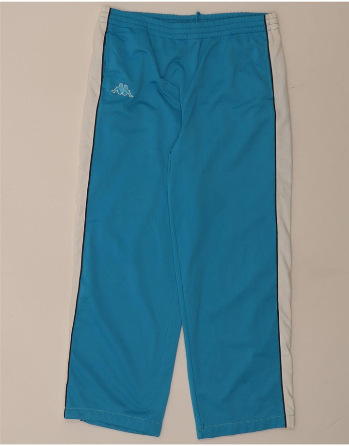 Pantaloni da tuta da uomo Kappa Large in poliestere color block blu