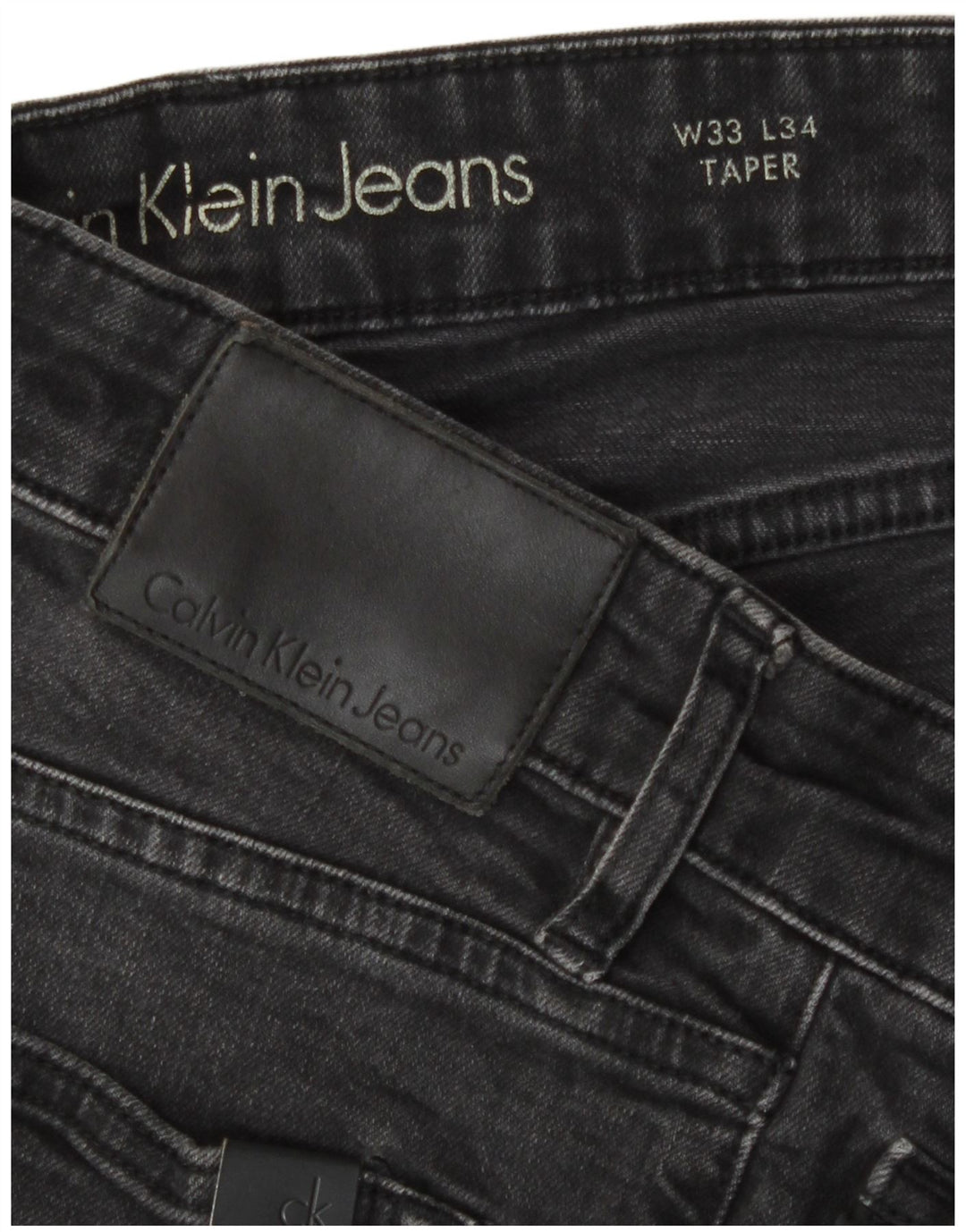 Jeans affusolati da uomo Calvin Klein W33 L29 cotone grigio