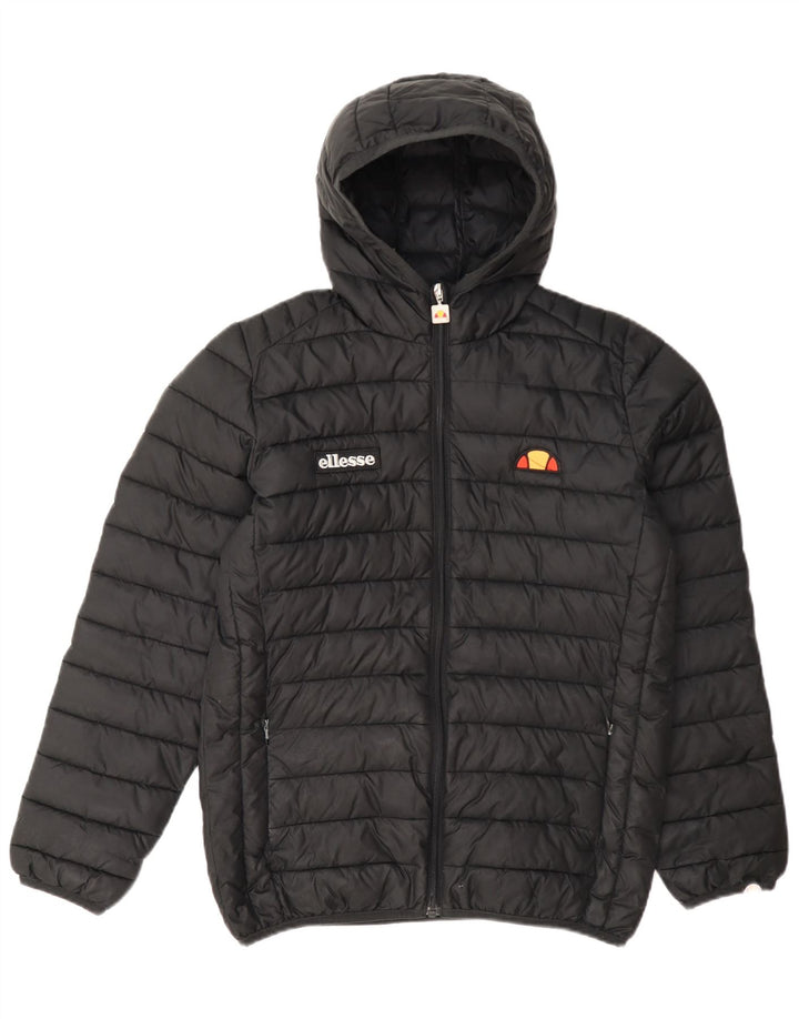 Giacca imbottita con cappuccio Ellesse da bambino 12-13 anni in poliestere nero