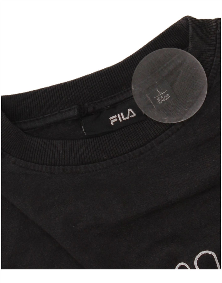 Maglietta grafica da donna Fila Top UK 16 grande nera