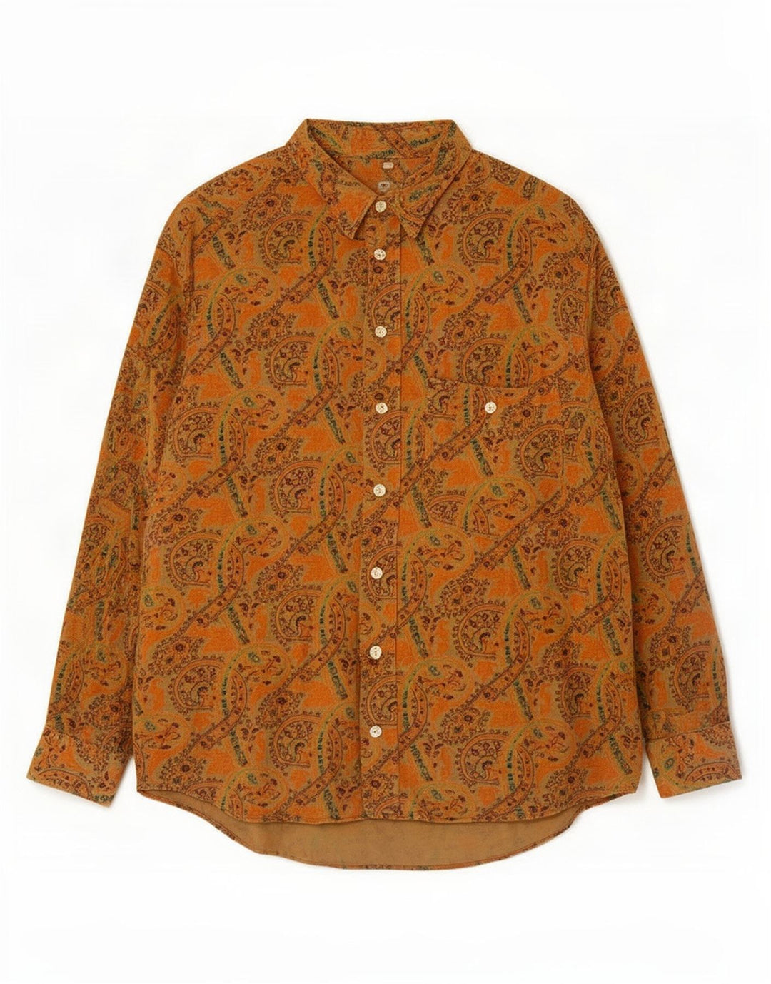 Camicia vintage da uomo XL marrone Paisley