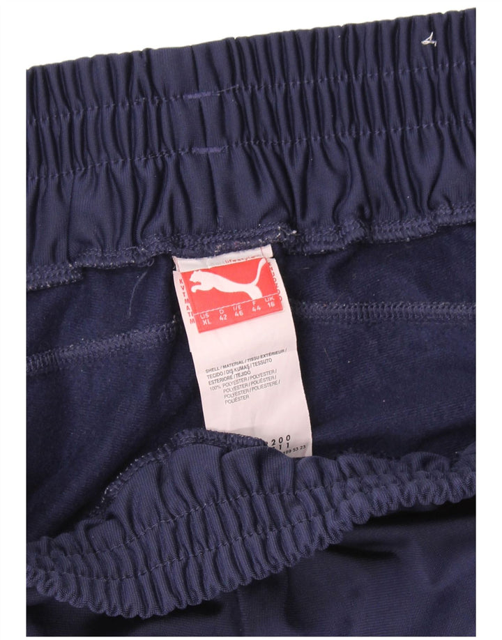 Pantaloni da tuta da donna Puma UK 16 Large Blu Navy Poliestere