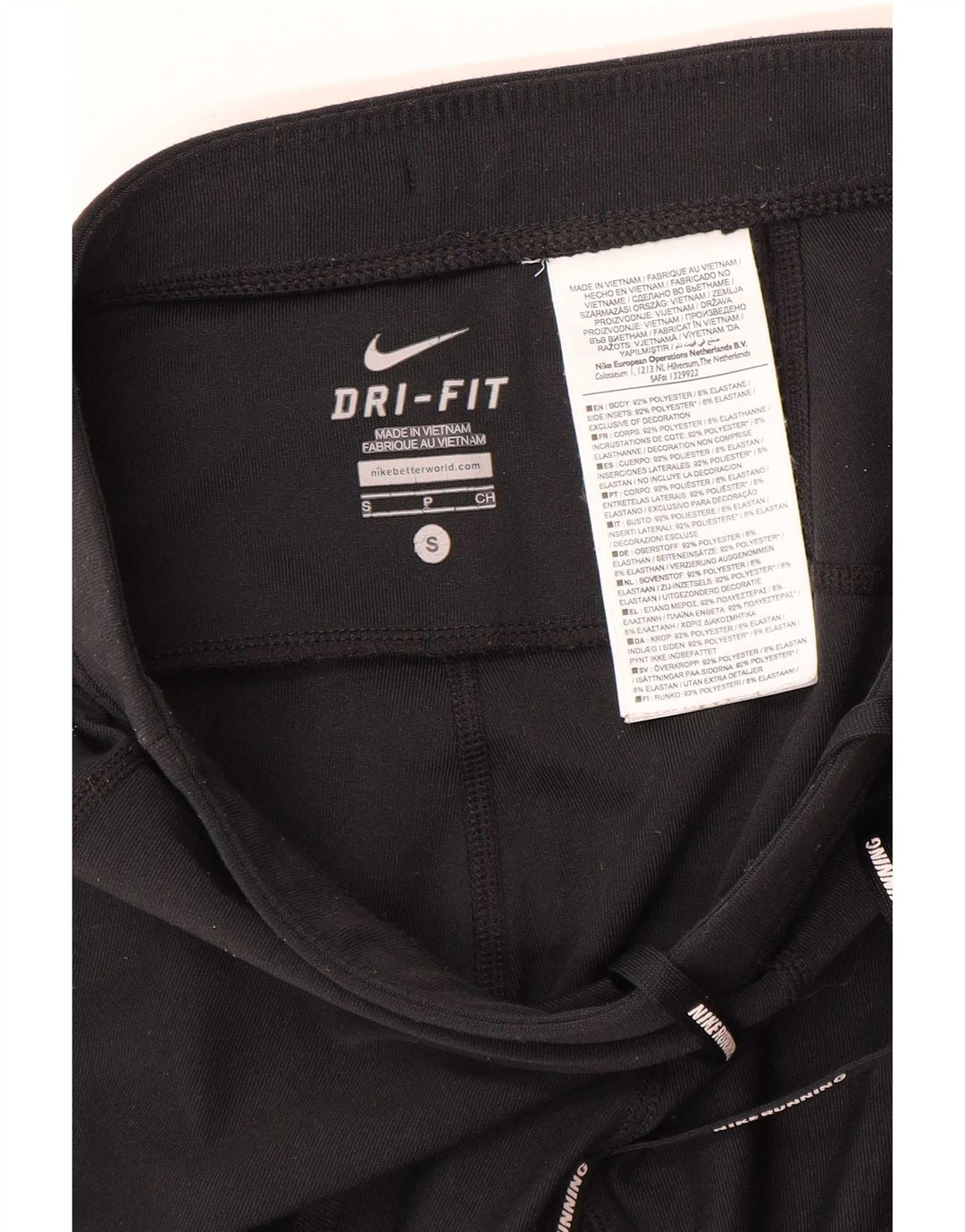 Leggings Nike Dri Fit da donna UK 10 piccoli poliestere nero