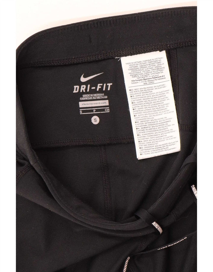 Leggings Nike Dri Fit da donna UK 10 piccoli poliestere nero
