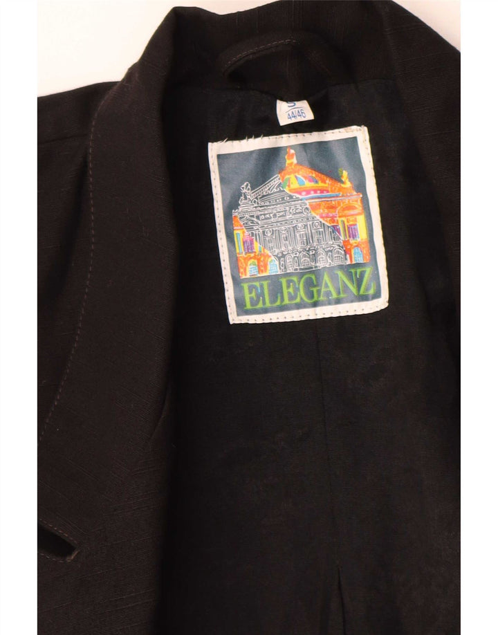 Giacca blazer oversize da donna vintage UK 10 piccola nera