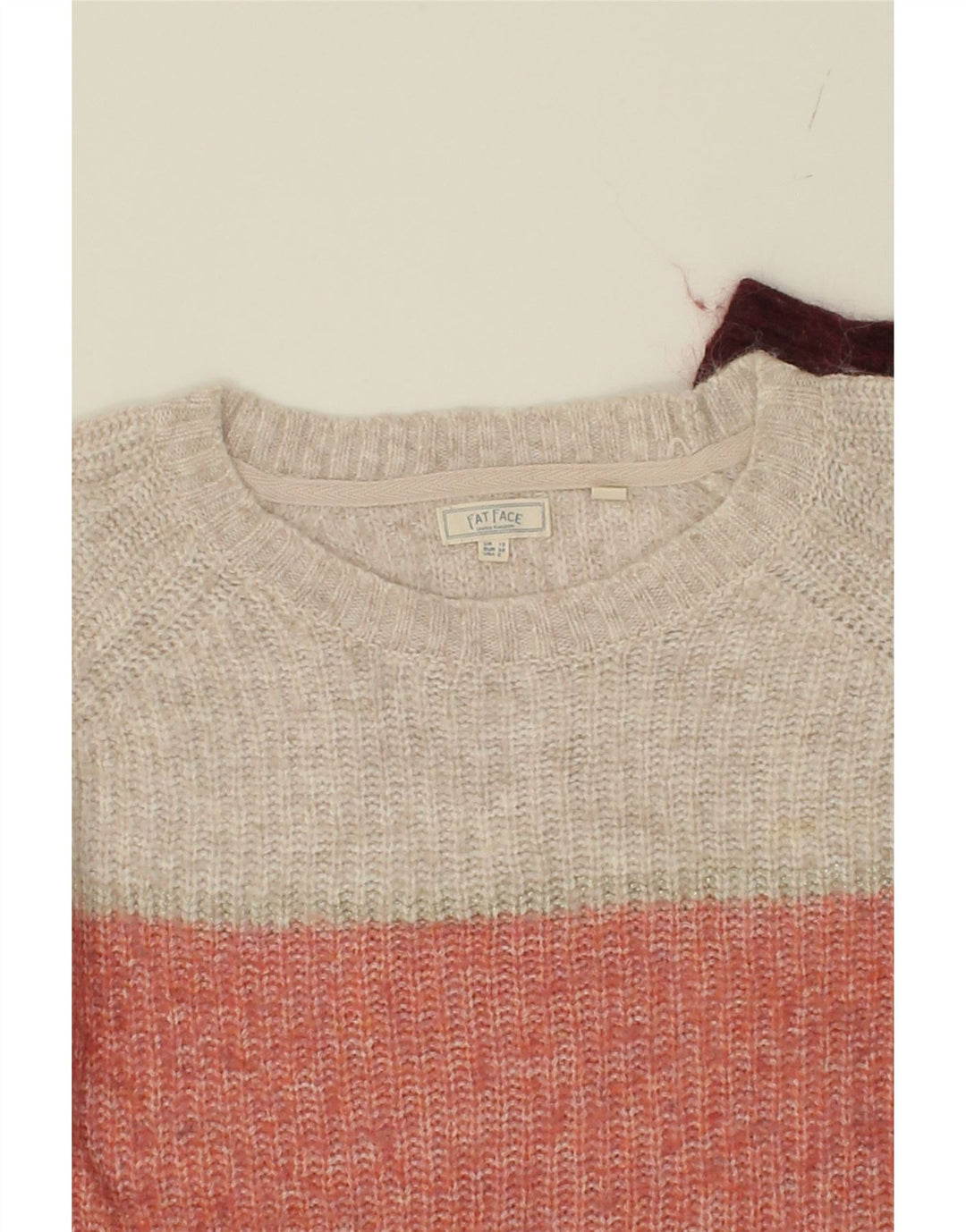 FAT FACE Womens Crew Neck Jumper Sweater UK 8  Small Multicoloured Vintage Fat Face and Second-Hand Fat Face from Messina Hembry 