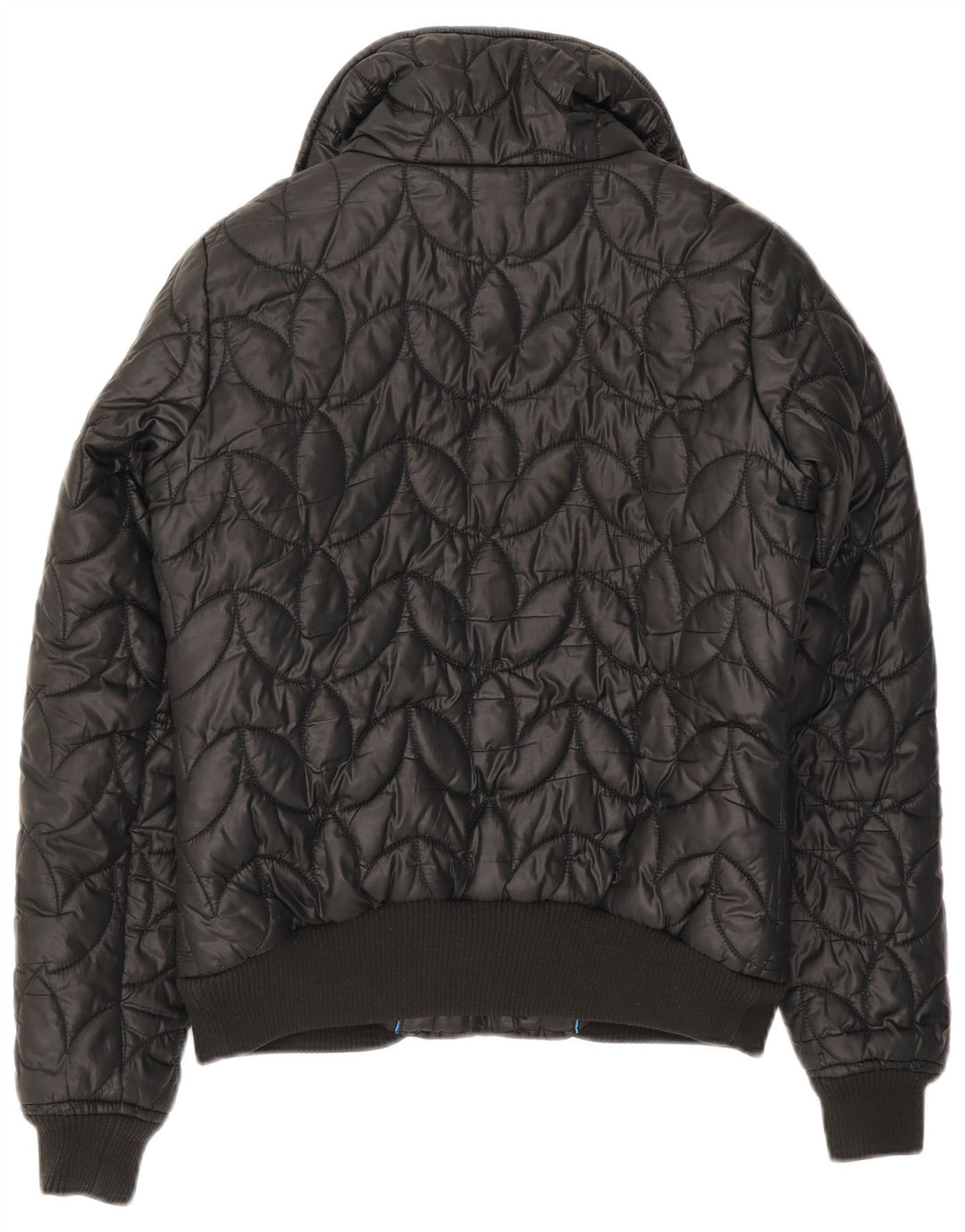 Giacca imbottita bomber da donna Adidas UK 12 poliestere nero medio