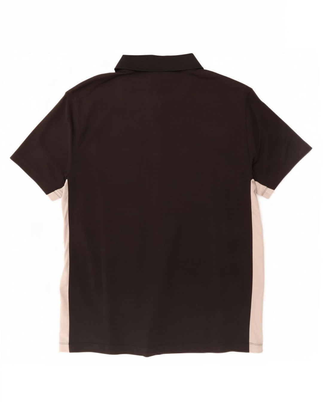 Polo Nike Uomo UK 42/44 Large Nero Colourblock Poliestere