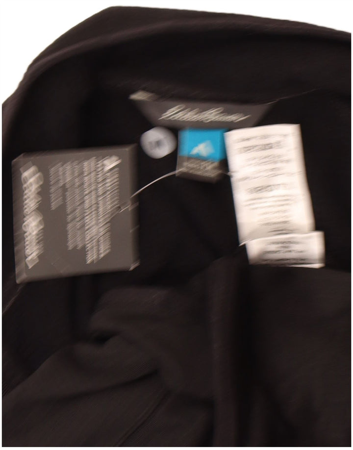 Eddie Bauer - Top da tuta da donna con zip e collo, UK 14, medio, nero