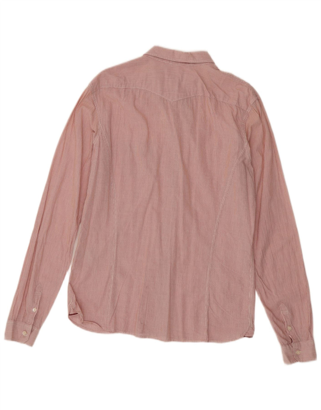 Camicia da donna Levi's UK 16 grande cotone gessato rosso