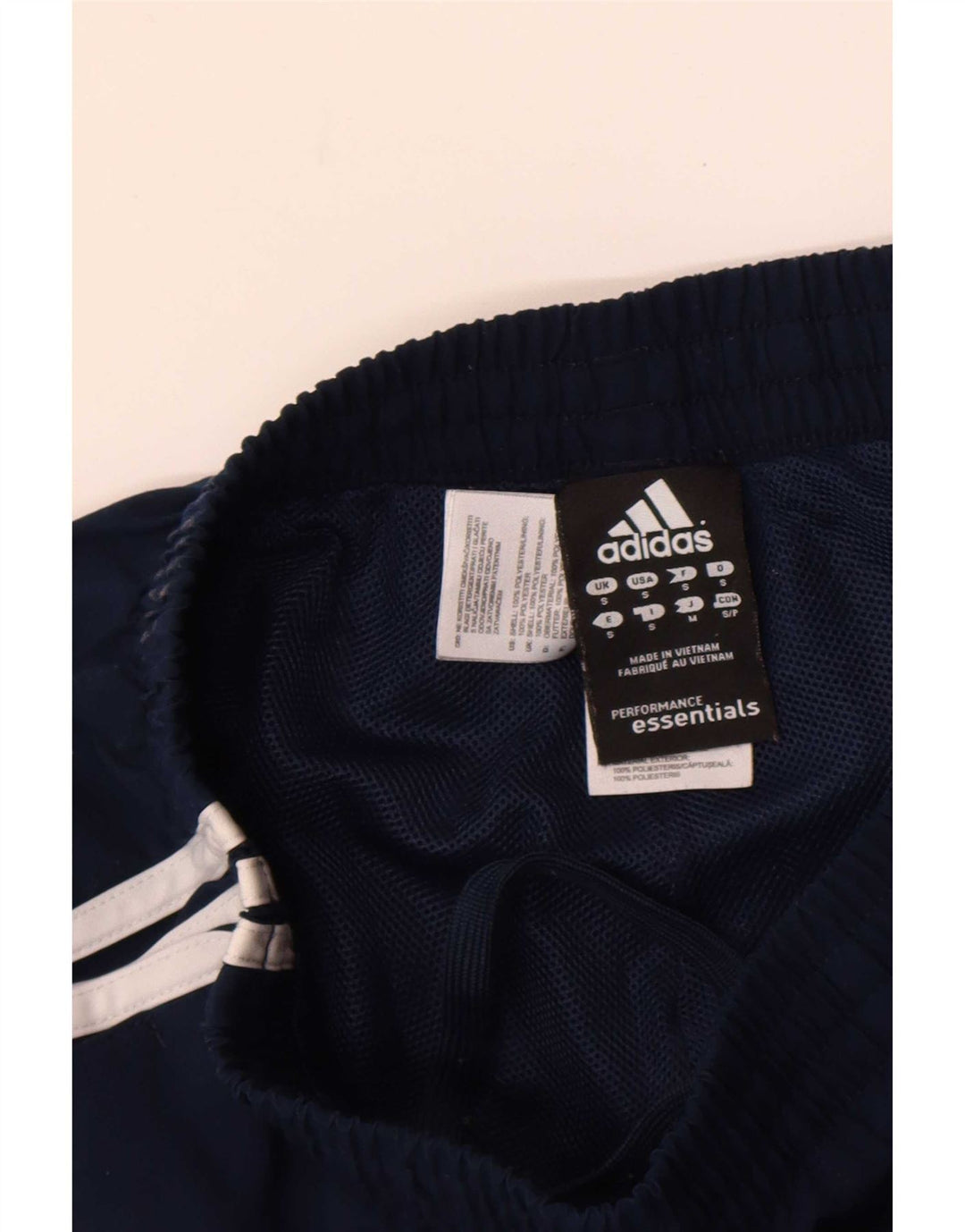 Pantaloni da tuta da uomo Adidas Climalite Joggers piccoli in poliestere blu navy