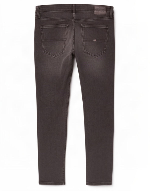 Tommy Hilfiger Uomo Distressed Jeans Slim W36 L32 Cotone Grigio