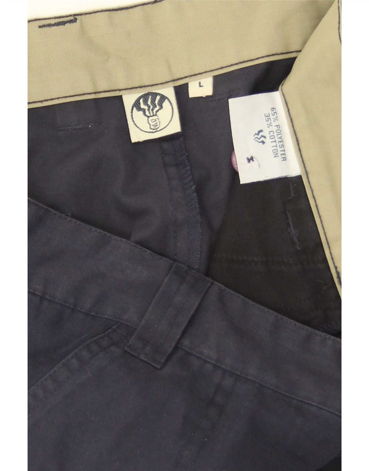 Pantaloncini casual da uomo Fat Face Large W34 Poliestere color block blu navy