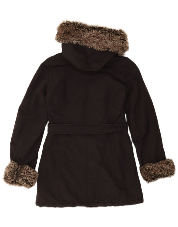 Giacca Parka oversize con cappuccio da donna Refrigue UK 6 XS nylon nero